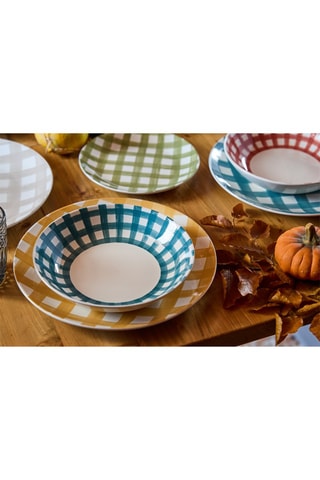 $Service en porcelaine Madison Caledonia - 18 pièces