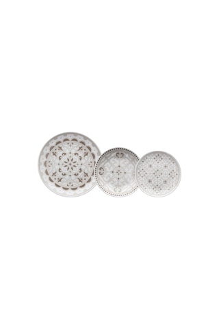 $Service en porcelaine Lune Cadre - 18 pièces