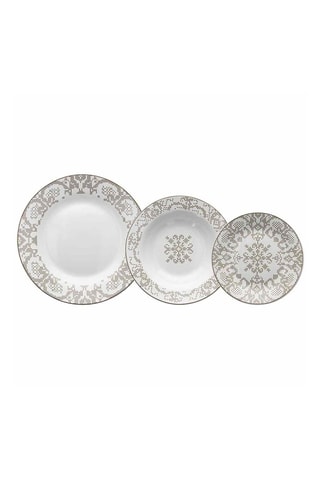 $Service en porcelaine Atollo - 18 pièces