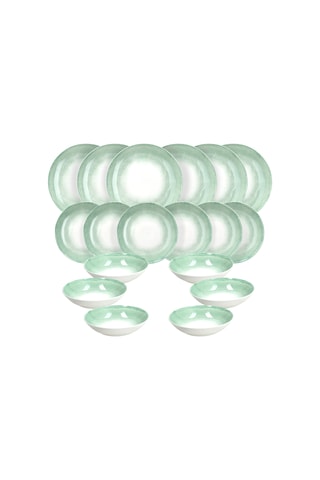 $Service en porcelaine - 18 pièces