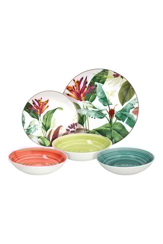 $Service en porcelaine - 18 pièces