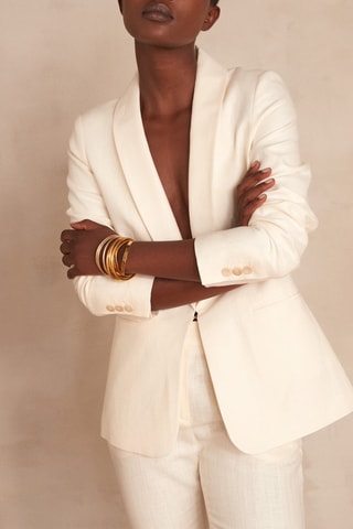 $Veste en lin Reine - Ecru