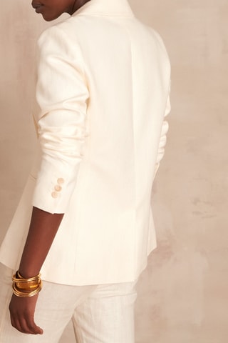 $Veste en lin Reine - Ecru