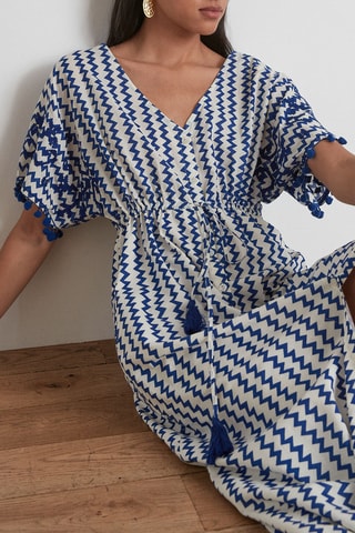 $Caftan Capucine - Bleu