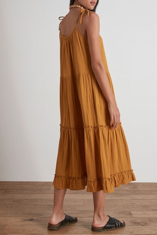 $Robe midi Constance - Marron