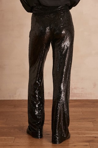 $Pantalon taille haute Valery - Noir