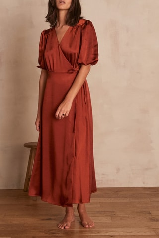 $Robe portefeuille Heve - Rouge