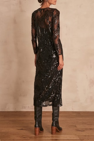 $Robe droite Chrishelle - Noir