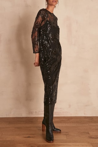 $Robe droite Chrishelle - Noir