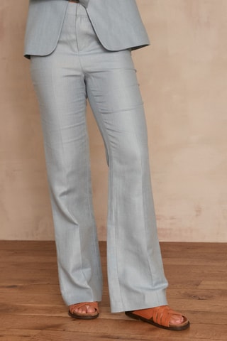 $Pantalon en lin Vijay - Gris clair
