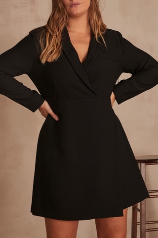 $Robe droite Charme - Noir