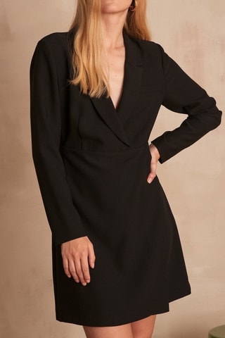 $Robe droite Charme - Noir