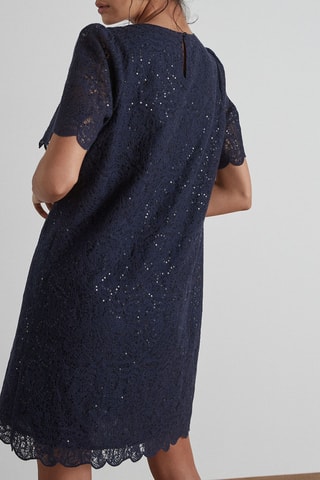 $Robe en dentelle Gaia - Bleu