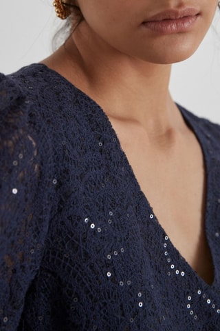 $Robe en dentelle Gaia - Bleu