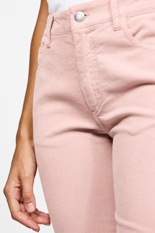 $Pantalon en velours - Rose poudré
