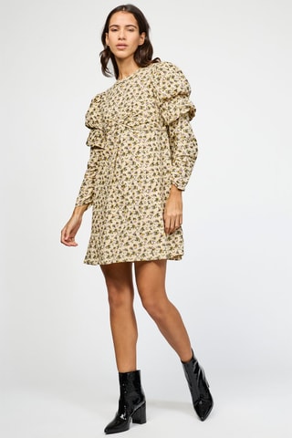 $Robe en cachemire - Jaune clair
