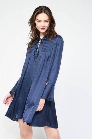 $Robe trapèze - Bleu marine