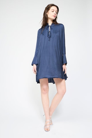 $Robe trapèze - Bleu marine