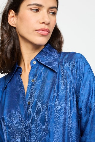 $Robe patineuse - Bleu foncé