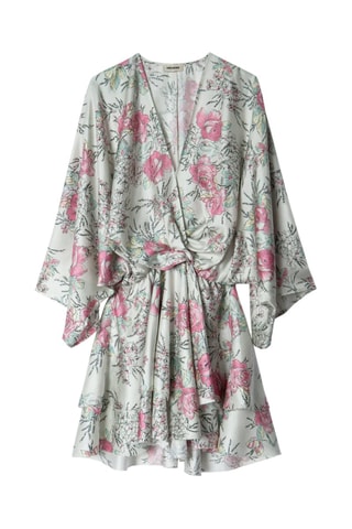 $Robe patineuse en soie - Blanc
