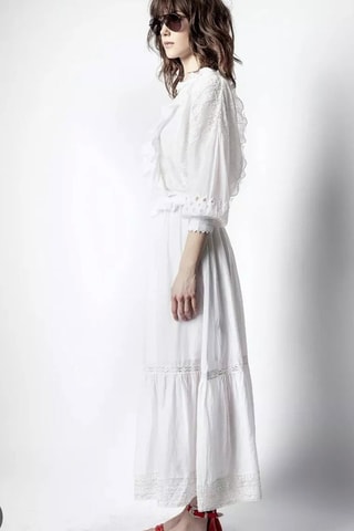 $Robe longue - Blanc