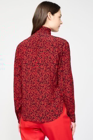 $Blouse - Rouge et noir