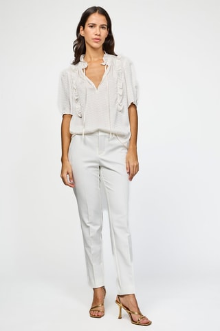 $Blouse en soie - Ecru