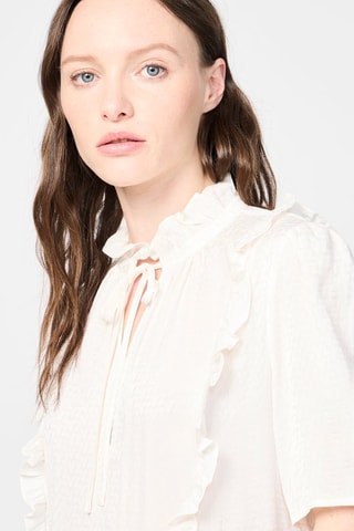 $Blouse en soie - Ecru