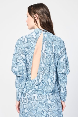 $Blouse en soie - Ciel