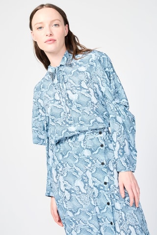 $Blouse en soie - Ciel