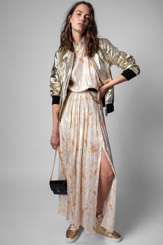$Robe longue - Doré