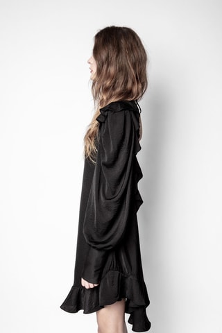 $Robe volantée - Noir