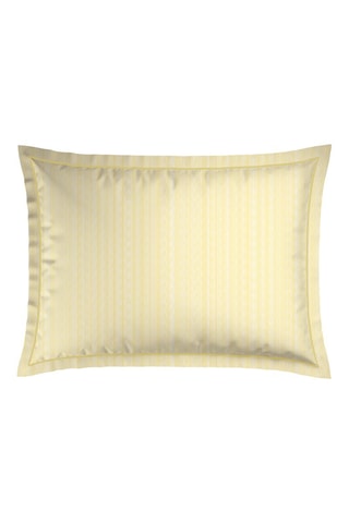 $2 taies d'oreiller en satin de coton 80 fils/cm² Douceur florale - Jaune