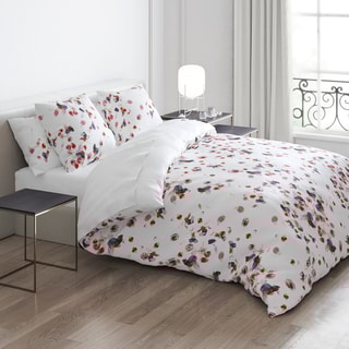 $2 taies d'oreiller en satin de coton 200 fils/cm² Aurore - Blanc