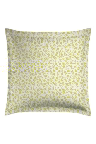 $2 taies d'oreiller en satin de coton 200 fils/cm² Eglantine - Citron