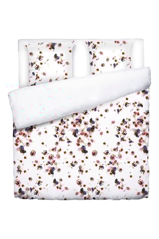 $Parure de couette en satin de coton 80 fils/cm² Aurore - Blanc