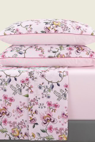 $Parure de draps en satin de coton 200 fils/cm² Secret Rose - Blush