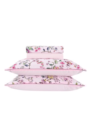 $Parure de draps en satin de coton 200 fils/cm² Secret Rose - Blush