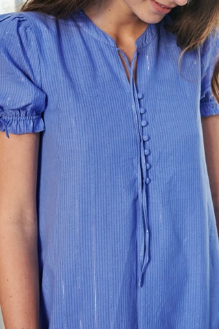 $Robe longue - 
Bleu