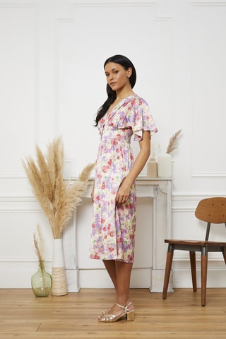$Robe midi Reva - Blanc