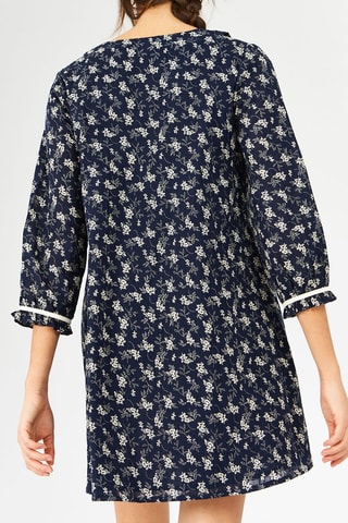 $Robe droite Bleu nuit