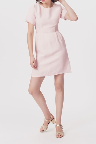 $Robe droite Richard Rose poudré