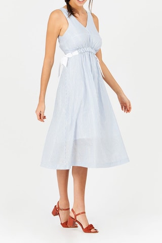 $Robe patineuse Azur et blanc