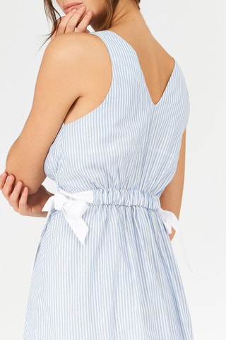 $Robe patineuse Azur et blanc