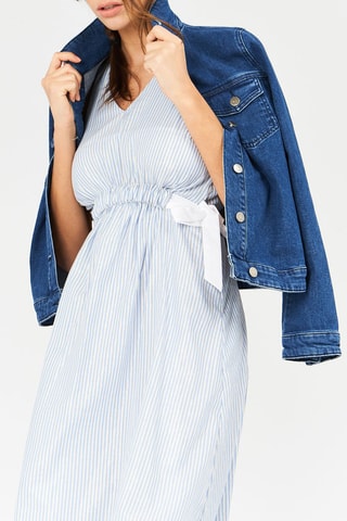 $Robe patineuse Azur et blanc
