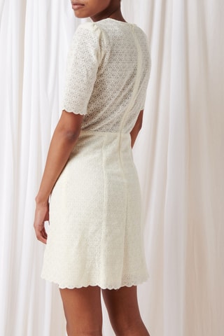 $Robe droite - 
Blanc