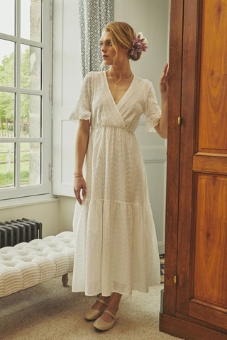 $Robe longue Rosiere - Blanc