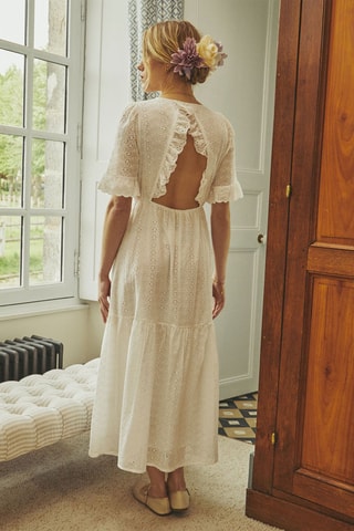 $Robe longue Rosiere - Blanc