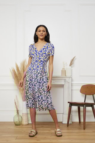 $Robe portefeuille Rekia - Mauve