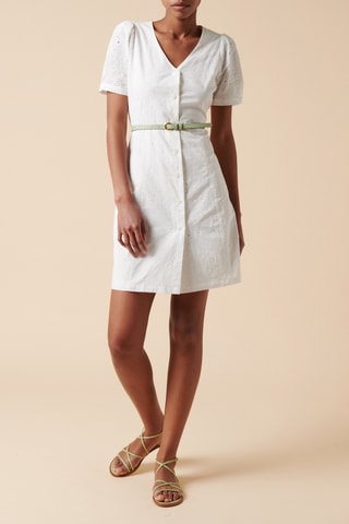 $Robe chemise - 
Blanc